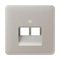 Панель розетки TF/PC 2-я JUNG CD569-2UAPT платина