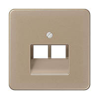 Панель розетки TF/PC 2-я JUNG CD569-2UAGB бронза