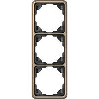 Рамка 3-я JUNG CD583GB бронза