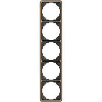 Рамка 5-я JUNG CD585GB бронза