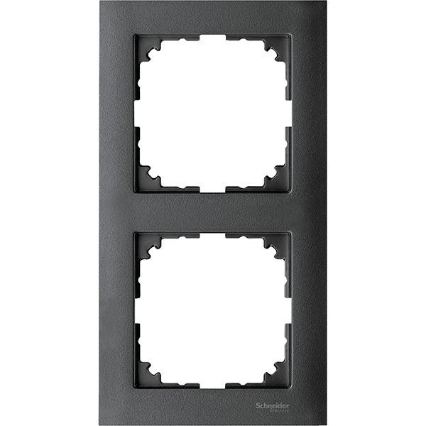 Рамка 2-постова Merten M-PURE MTN4020-3614 антрацит
