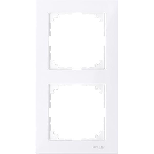 Рамка 2-постова Merten M-PURE MTN4020-3625 активний білий
