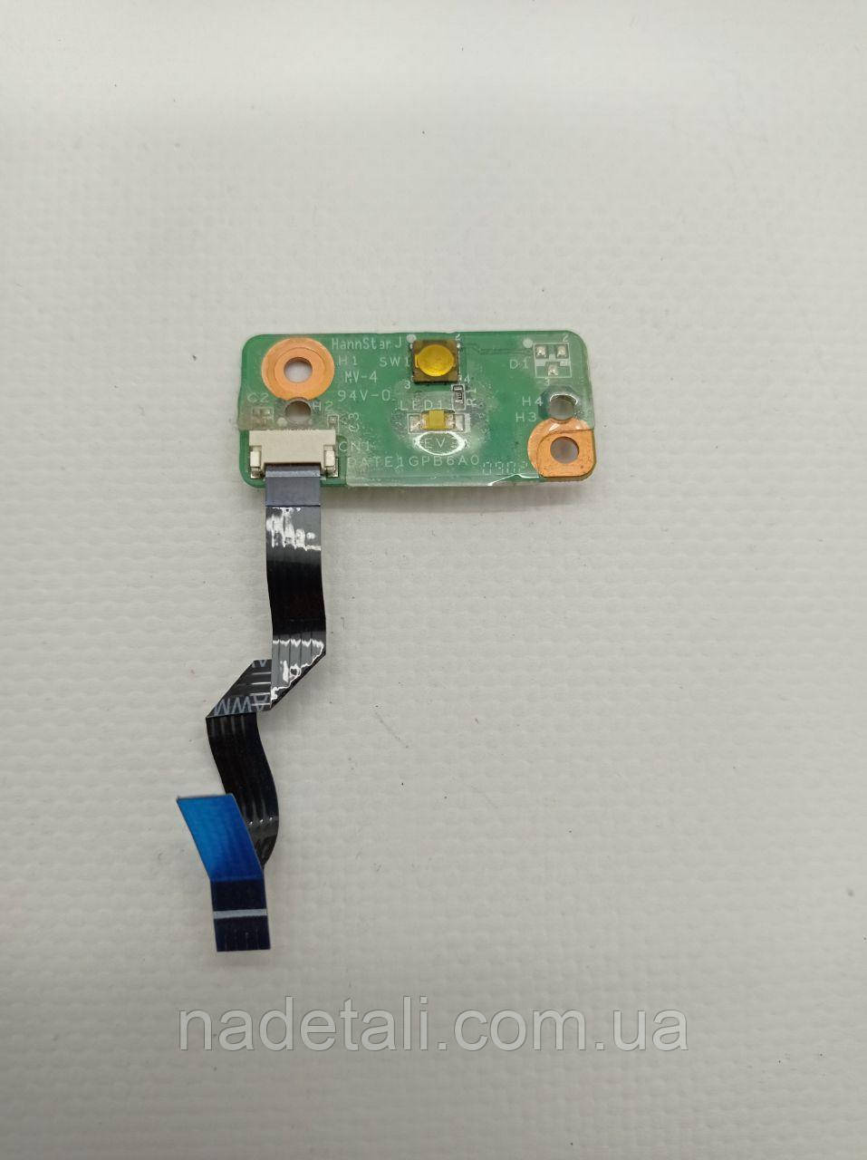 Плата кнопки ВКЛ Toshiba Satellite M305 DATE1GPB6AO