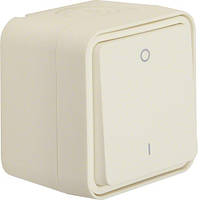 Выключатель 2-полюсный 0-І, IP55, полярно белый, 10АX/250В W.1