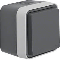 Розетка з з/к IP55, сірий, 16А/250В W. 1 47403515