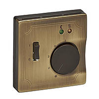 Панель терморегулятора для теплої підлоги Merten SD MTN537543 Антична латунь