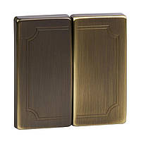 Клавіша для вимикача 2-кл. Merten SD MTN412543 Антична латунь