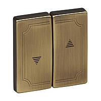 Клавіша для перемикання жалюзі Merten SD MTN411543 антична латунь