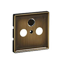 Панель розетки телевизионной TV-R-SAT Merten SD MTN294143 Античная латунь