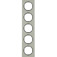 Рамка 5-я нержавіюча сталь/чорний, R. 3, 10152204