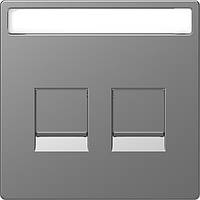 Центральна панель D-Life 2-мод.роз'ємів RJ (Нержавіюча сталь)