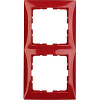 Рамка 2-а Berker колекція «S. 1», колір «Червоний», 10128962