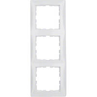Рамка 3-а Berker колекція «S. 1», колір «Полярний білий», 10138989