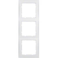 Рамка 3-а Berker колекція «S. 1», колір Матовий білий», 10139909