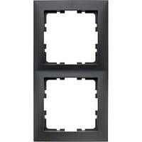 Рамка 2-а Berker колекція «S. 1», колір «антрацит», 10129949