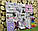 Бізіборд для дівчинки, Розвиваюча Дошка для дітей, Іграшки Монтесорі, рожево-фіолетова, 50*65 Бізікуб, фото 3