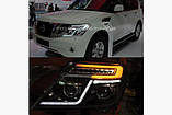 Передня оптика з LED (2 шт.) Nissan Patrol Y62 2010<unk> рр., фото 3