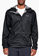 Мужская черная ветровка Under Armour Forefront Rain Jackett Артикул 1321439-001