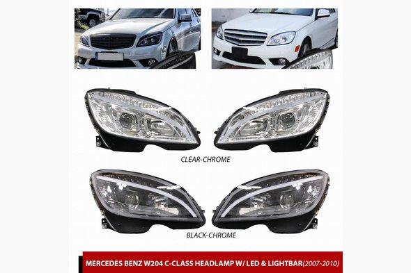 Передня оптика LED (2007-2011, 2 шт.) Mercedes C-Klass W204