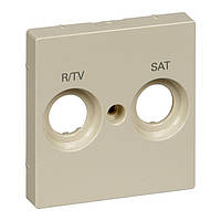 Панель розеток R/TV+SAT Merten SM MTN299844 бежевий глянець