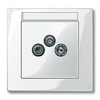 Панель розетки TV-FM-SAT Merten SM MTN296719 полярно-білий