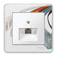 Панель розетки TF/PC 1-й Merten SM MTN296219 полярно-білий