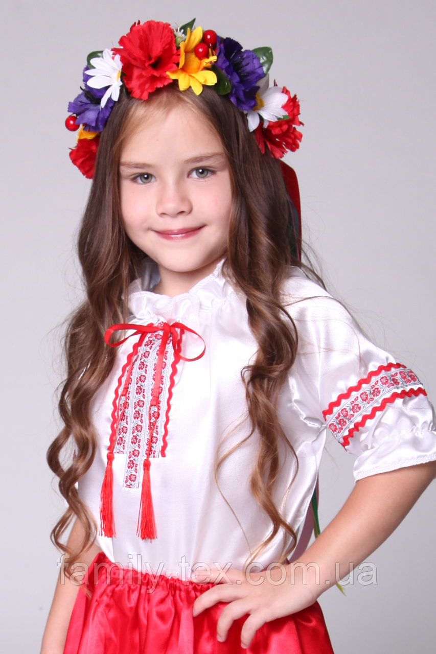 Карнавальна блуза Вишиванка (дівчинка) розмір 1-2