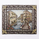 Рельєфна Картина Венеція місток кольорова, фото 3