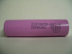 Акумулятор Samsung ICR 18650 26J М 2600 мА·год 3.6В