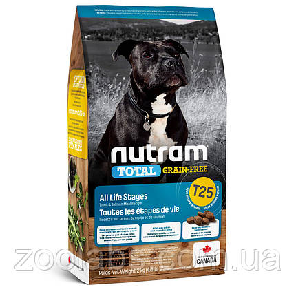 Корм Nutram для собак усіх порід з лососем | Nutram T25 Total Grain Free Salmon&Trout Dog Food 11,4 кг, фото 1
