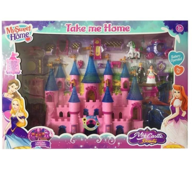 Игрушечный замок для кукол Beauty Castle SG-29023 с мебелью и куклами ...