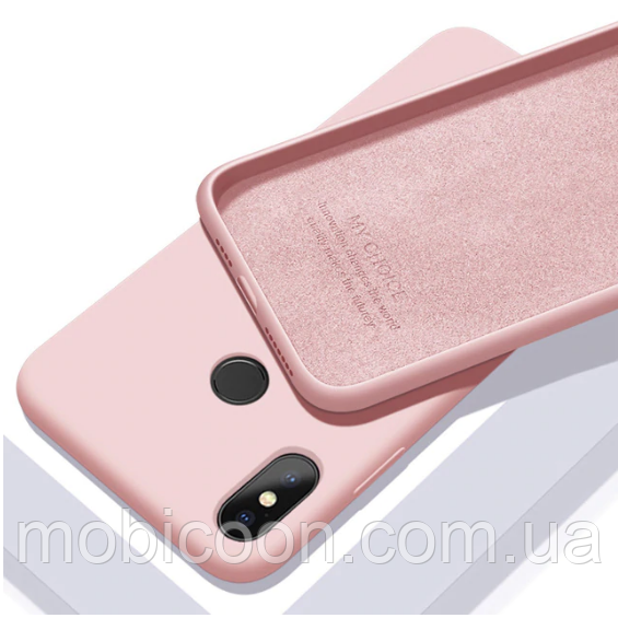 Чехол Silicone Case full для Xiaomi Mi A2 / Mi 6X Pink