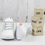 Жіночі спортивні кросівки, білі BS-X L1612-4.Повсякденні кросівки (Осінь-Весна) 36-41 р. Жіноче взуття, фото 3