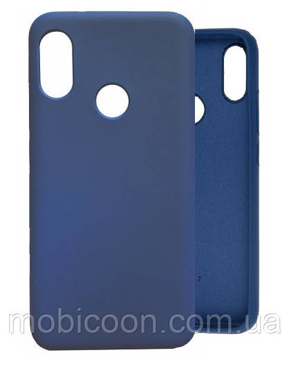 Чехол Silicone Case full для Xiaomi Mi A2 / Mi 6X Blue