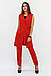 Жіночий подовжений костюм Endru, червоний, фото 2