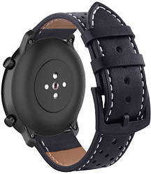 Шкіряний ремінець Classico для Amazfit GTR 2 Black (Амазфит ГТР 2)