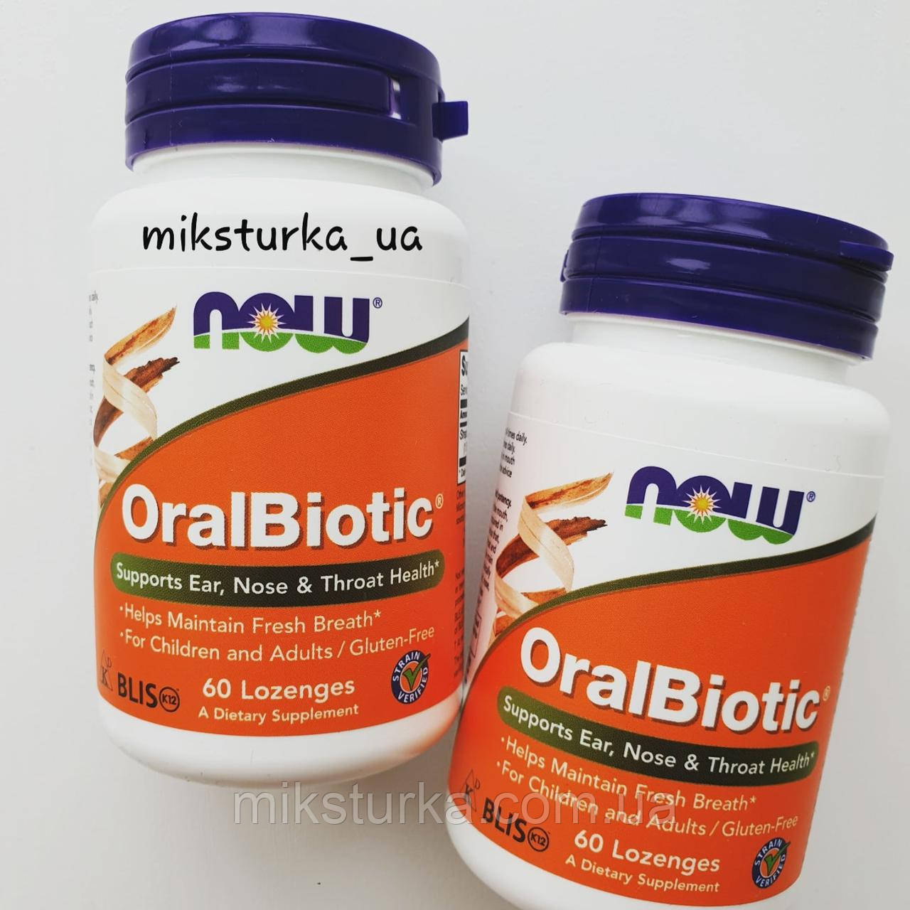 Пробіотики Oralbiotic для здоров'я носа, вух, горла, iHerb, США