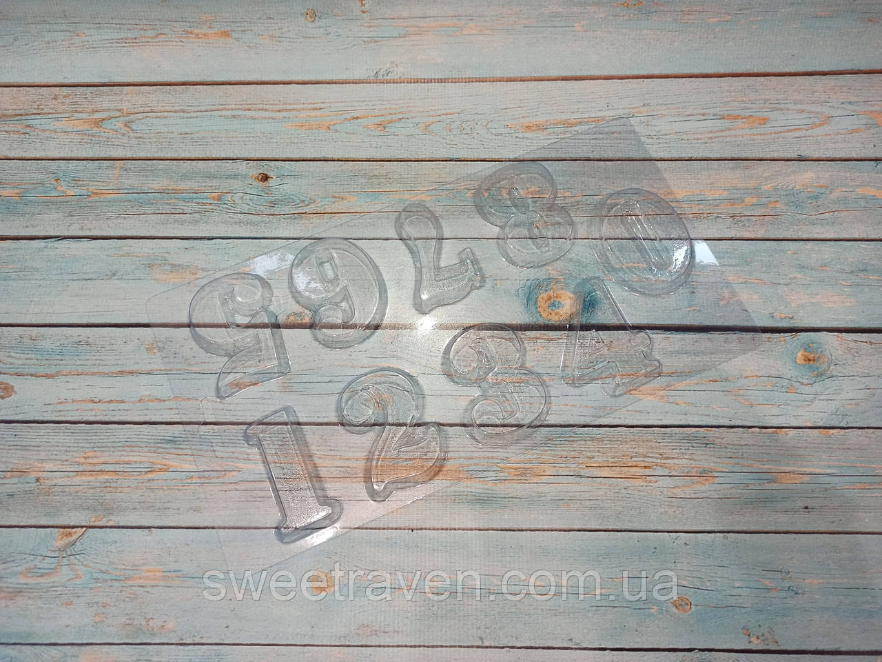 Пластикова форма для шоколаду Цифри, фото 1