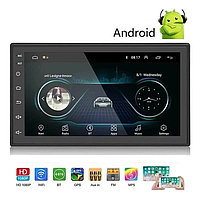Автомагнітола, магнітола з екраном 2 DIN 8701 Android. Bluetooth-модуль, GPS-навігація, Wi-Fi