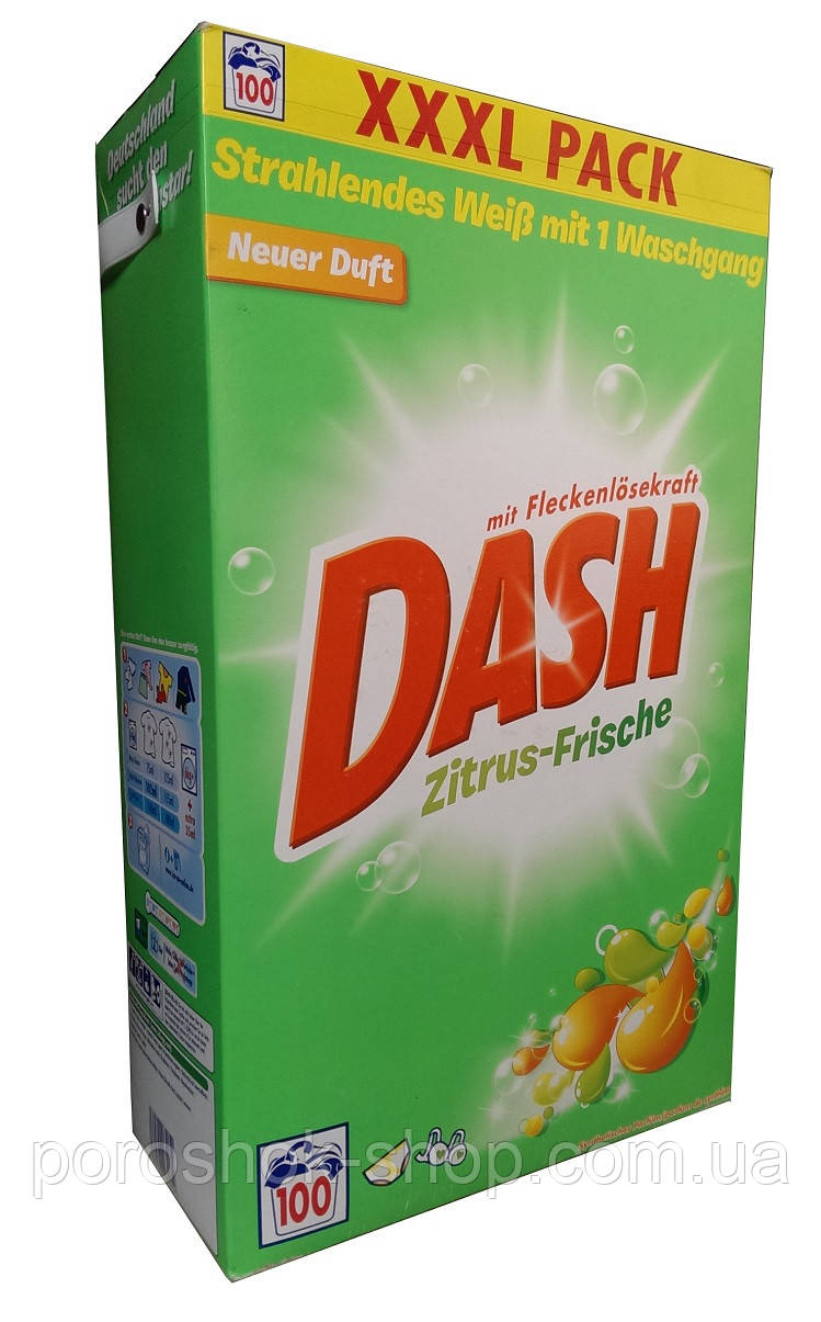 Пральний порошок Dash Zitrus-Frische — 6.5 кг.