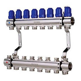 Колекторний блок із термостатичними клапанами 1" 1100 х 08 Czech Product