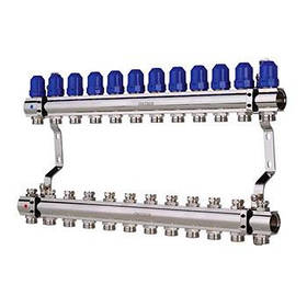 Колекторний блок із термостатичними клапанами 1" 1100 х 12 Czech Product