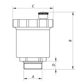 Повітровідвідник автоматичний прямий 1/2" KR.1255 Czech Product, фото 2