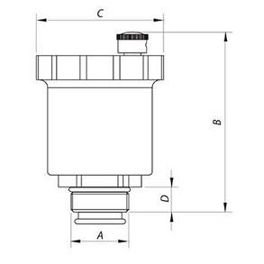 Повітровідвідник автоматичний прямий 1/2" KR.1256 Czech Product, фото 2