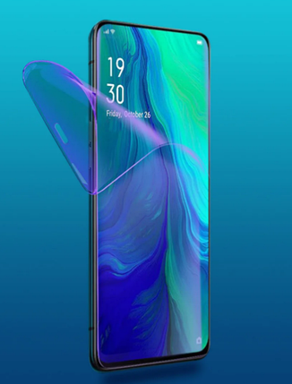 Гідрогелева захисна плівка на HUAWEI Enjoy 10 Plus на весь екран прозора, фото 1