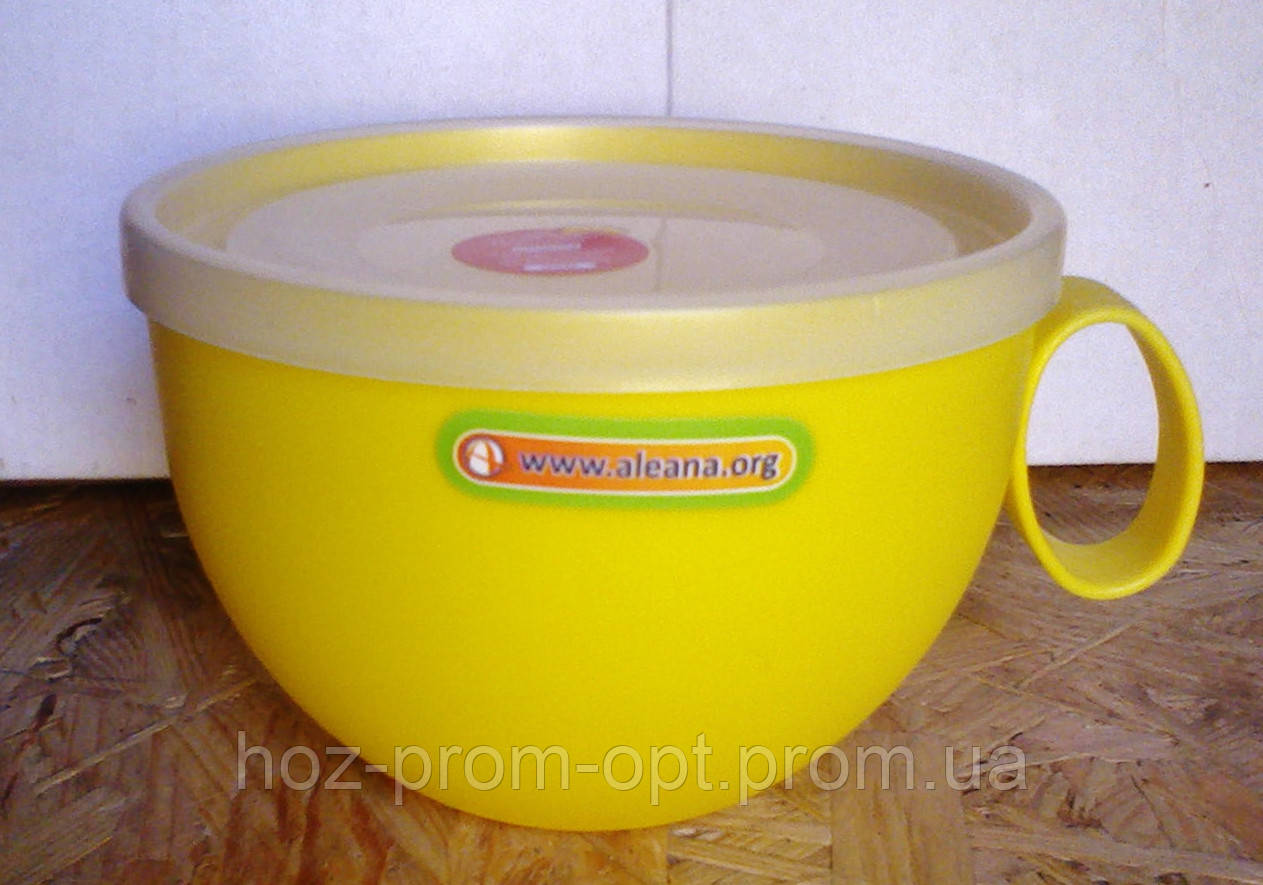 Судочек-чашка с крышкой, d-115mm, h-80mm, 0,500ml.