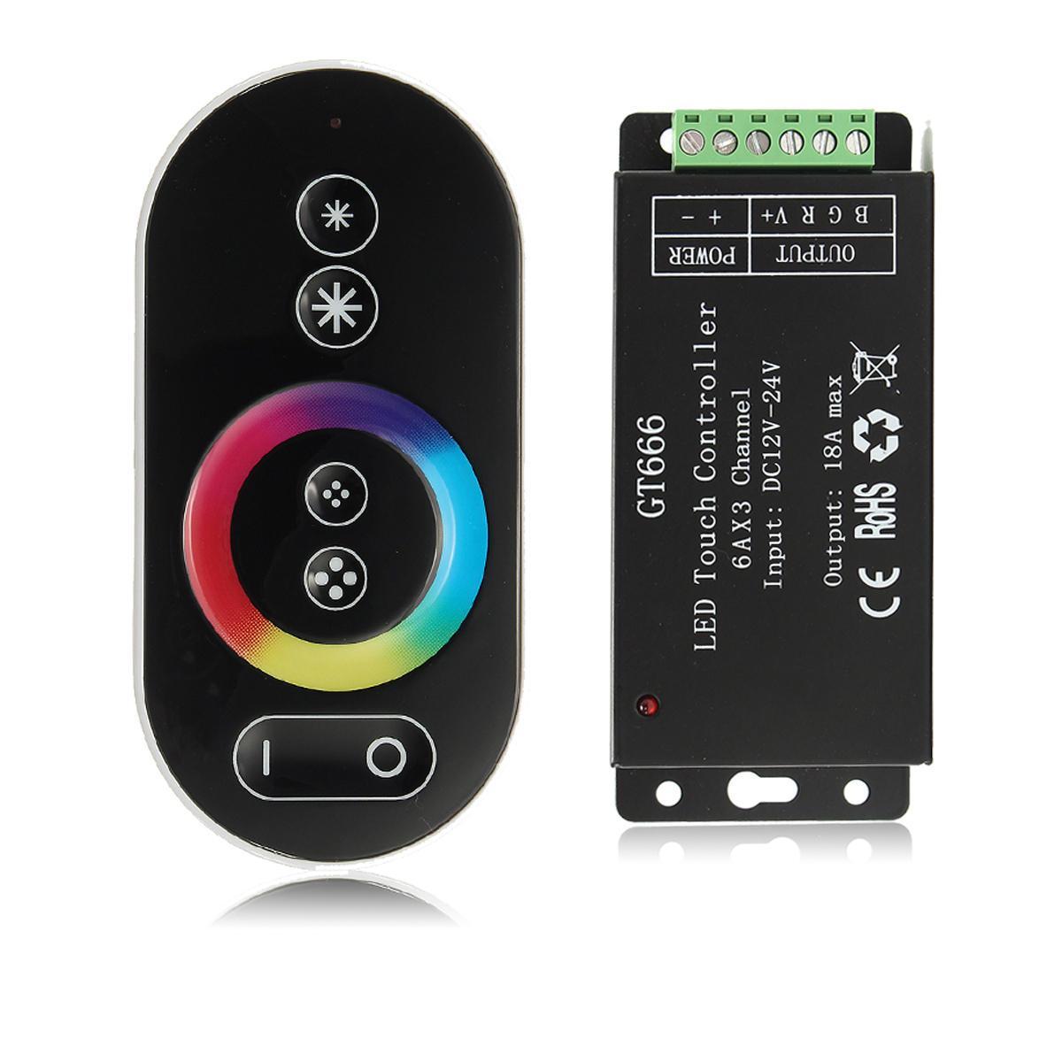 RF RGB-touch контролер сенсорний GT666 радіо, з пультом для світлодіодної стрічки.