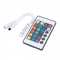 RGB контролер 6A IR 72W 12 V 24 кнопки для світлодіодної стрічки.