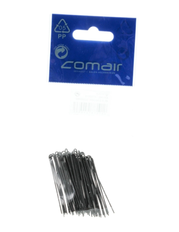 Шпильки прямі чорні 45 мм Comair 50 шт