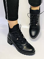 Турецькі жіночі осінні черевики. На низьких підборах. Натуральна шкіра. Р  38.39 40, фото 7